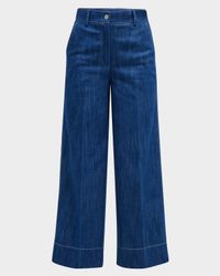 Chiara Dot Detail Denim Pants
