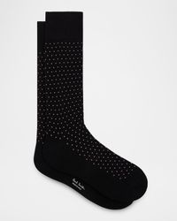 Men's Mini Polka Dot Crew Socks