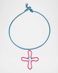 Pop Topaz Pendant Choker Necklace