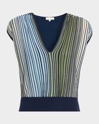 Vanessa Ombre Striped Top