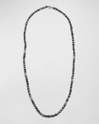 Men's Eagle Eye Beaded Necklace, 28"L