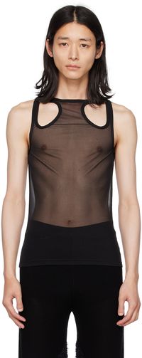 Dion Lee Débardeur noir à découpes