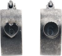 MM6 Maison Margiela Silver Industrial Earrings
