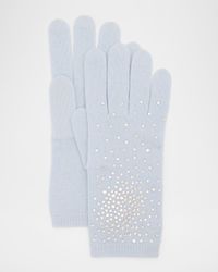 Crystal Embellished Cashmere Gloves