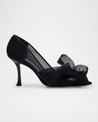 Staz Nylon Mesh Bow Pumps