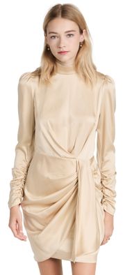 Zimmermann Silk Drape Dress Champagne 3