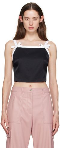 MSGM Black Bow Camisole