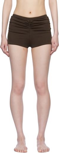 BELLE Short de bikini Elara brun