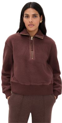 Varley Roselle Half Zip Fleece Deep Mahogany XXS