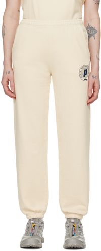 Sporty & Rich Pantalon de détente blanc cassé à logo édition Prince