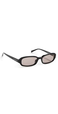 Saint Laurent SL 872 Erin Sunglasses Black-Black-Brown One Size