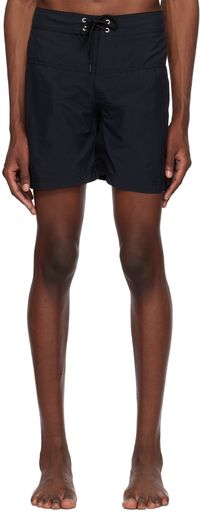 Pilgrim Surf + Supply Black Quigg Swim Shorts