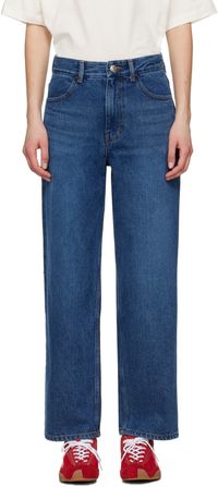 ADER error Jean bleu marine à effet délavé - Significant