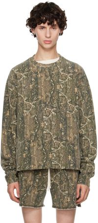 John Elliott Khaki Skeptic Sweatshirt