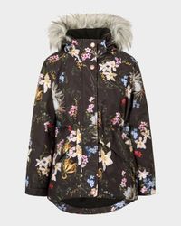 Boy's Cathy Faux Fur-Trimmed Ski Jacket, Size 4-7