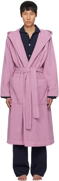 Tekla Pink Terry Classic Bathrobe