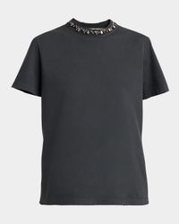 Golden Embellished Boxy T-Shirt