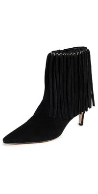 Cinq à Sept Sammy Fringe Ankle Boots Black 38