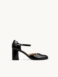 Emzi Paris - Babies à talon en cuir verni - Taille 40 - Noir