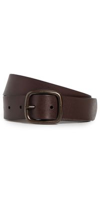 Madewell Centerbar Leather Belt Dark Coffee 38