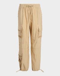 Nitsan Ruffle Pull-On Parachute Pants