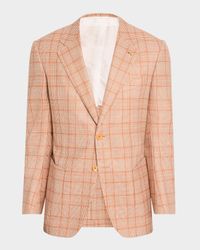 Men's Plaid Single-Breasted Sport Coat