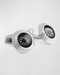 Round Compass Cuff Links