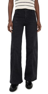 Free People Libre Wide Leg Jeans Cafe Noir 25