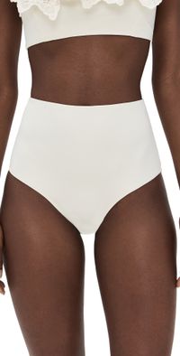 Sea Iyla High Waisted Bikini Bottoms White XS