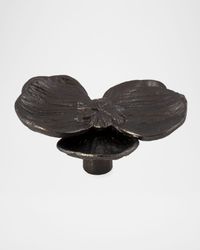 Orchid Small Knob - Black Nickel Plate