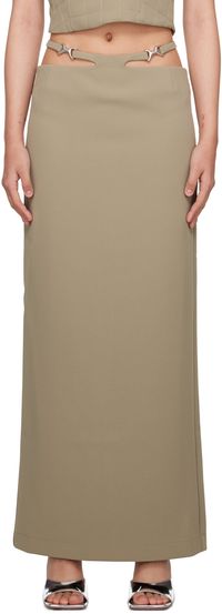 Paris Georgia Khaki Frida Maxi Skirt