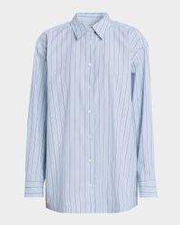 Classic Stripe Button-Front Shirt