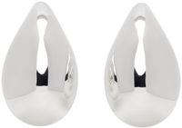 Bottega Veneta Silver Large Drop Earrings