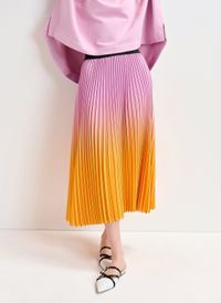 Essentiel Antwerp - Jupe midi plissée - Taille 2XL - Rose