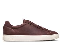 Clae - Baskets basses en cuir - Taille 46 - Marron