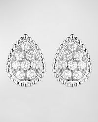 Serpent Boheme 18K White Gold Medium Diamond Stud Earrings