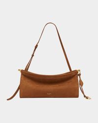Le Click Medium Shoulder Bag in Suede