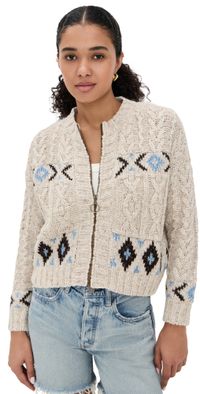 THE GREAT. The Cavern Cardigan Oat 3