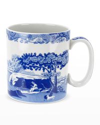 Blue Italian Mugs, Set of 4