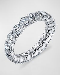 Large Platinum Eternity Band with Round Diamonds, 3.20ct