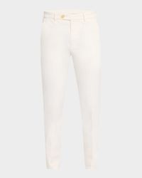 Men's Straight Flat-Front Pants