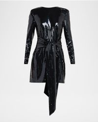 Carlotta Sequined Sash Mini Dress