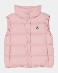 Girl's Badia Quilted Vest, Size 4-6