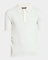 Men's Tonal Monogram Knit Polo Shirt