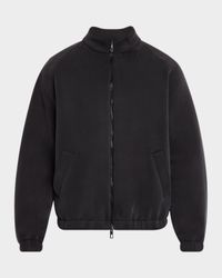 Men's Cupro-Blend Jersey Blouson Jacket