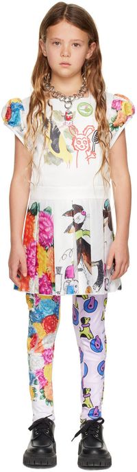 Chopova Lowena SSENSE Exclusive Kids White Bird & Floral Dress