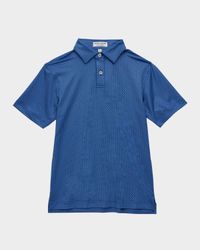 Boy's Axle Geo Youth Performance Jersey Polo, Size XS-XL