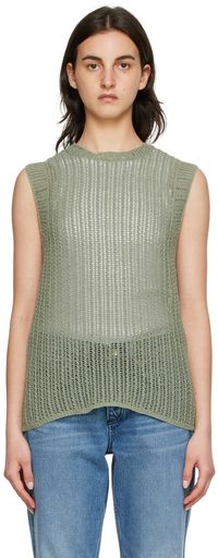 rag & bone Green Riley Tank Top