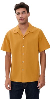 PS Paul Smith Casual Fit Short Sleeve Shirt Ochre XL