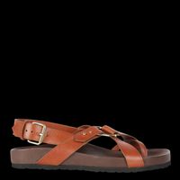 Soeur - Sandales plates en cuir - Taille 41 - Marron
